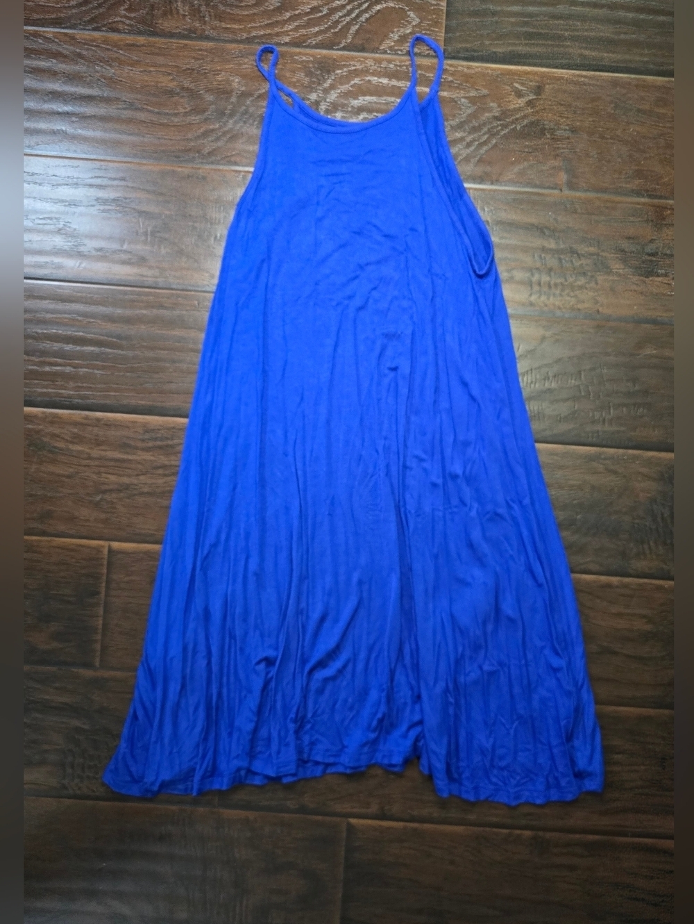Old Navy Womens Blue Spaghetti Strap Tank Maxi Dress Large